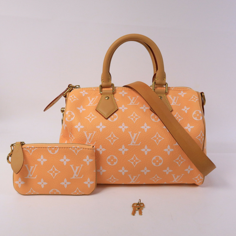 LOUIS VUITTON 牛皮/羊皮皮革Speedy P9 Bandouliere 25手挽肩背兩用袋-8