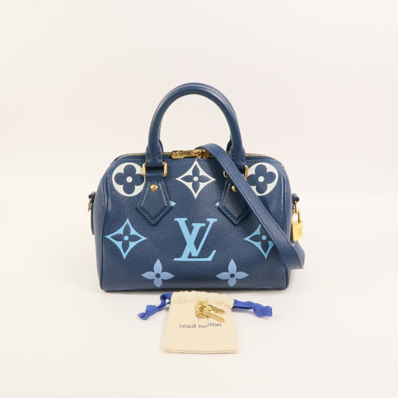 LOUIS VUITTON Monogram Empreinte Speedy Bandouliere 20手挽肩背兩用袋-7