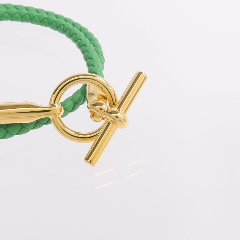 HERMES Swift皮革Glenan Double Tour手帶Menthe-4