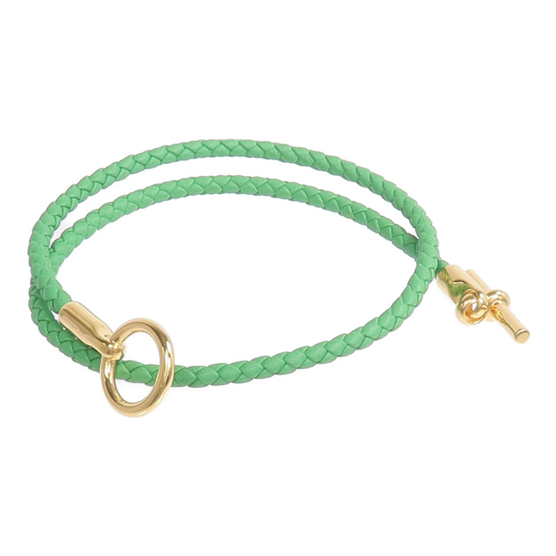 HERMES Swift皮革Glenan Double Tour手帶Menthe-6