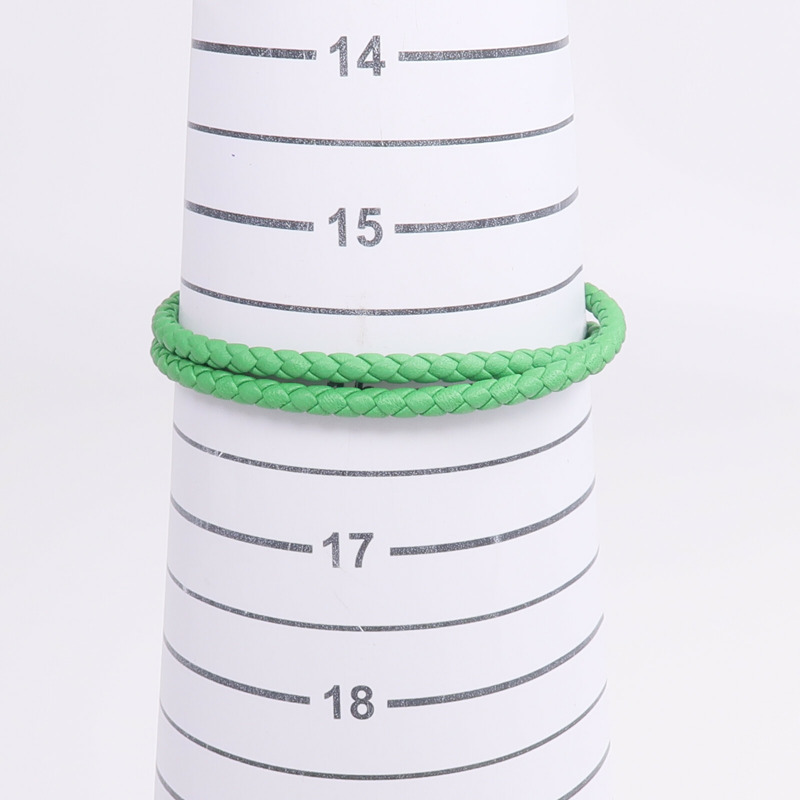 HERMES Swift皮革Glenan Double Tour手帶Menthe-10