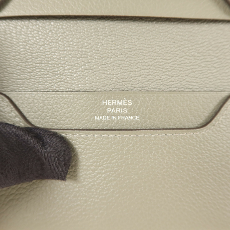 HERMES Evercolor皮革R.M.S Card Holder卡片套Gris Meyer-5