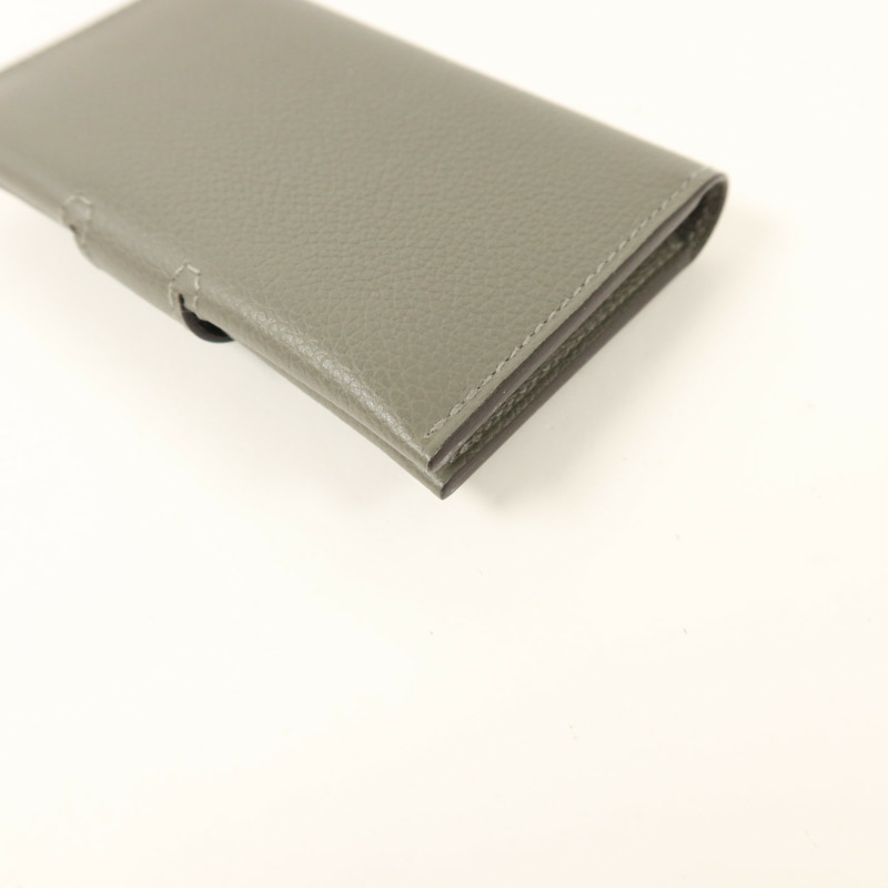 HERMES Evercolor皮革R.M.S Card Holder卡片套Gris Meyer-11
