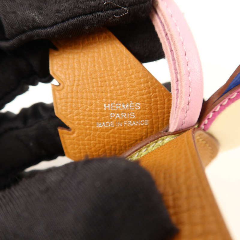 HERMES Epsom/Mysore/Milo/Swift皮革Birdy Charm掛飾Nata/Gold/Jaune Bourgeon/Bleu Electrique/Tosca/Mauve Sylvestre-4