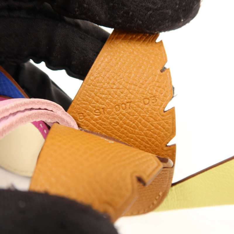 HERMES Epsom/Mysore/Milo/Swift皮革Birdy Charm掛飾Nata/Gold/Jaune Bourgeon/Bleu Electrique/Tosca/Mauve Sylvestre-5
