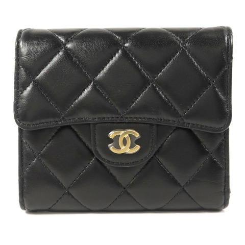 CHANEL 羊皮皮革Classic Small Flap Wallet錢包