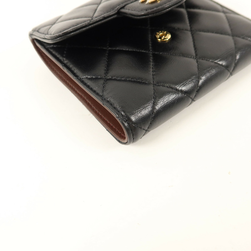 CHANEL 羊皮皮革Classic Small Flap Wallet錢包-13