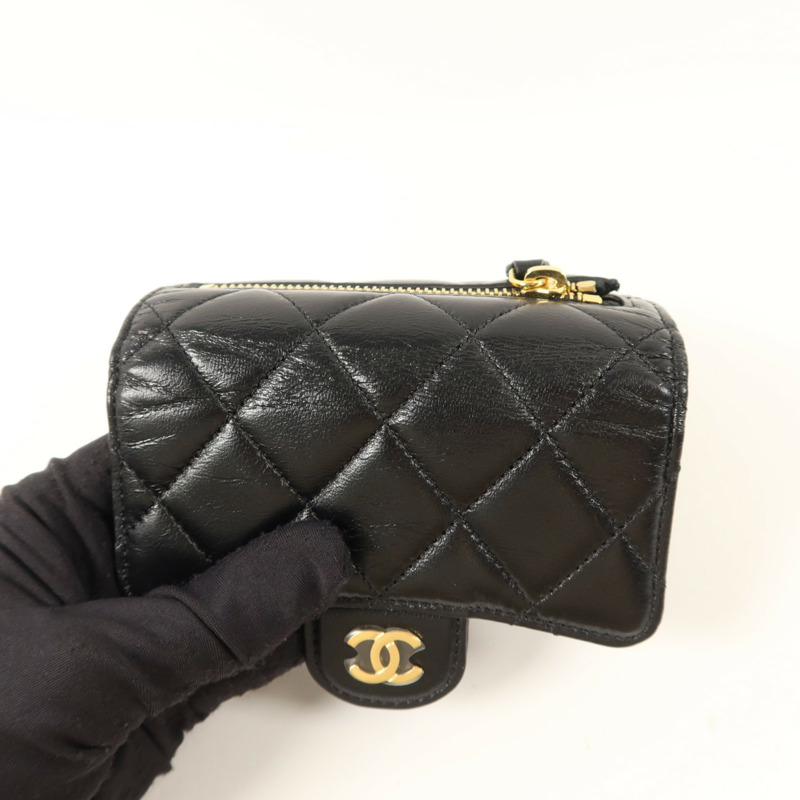 CHANEL 羊皮皮革Classic Small Flap Wallet錢包-16