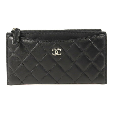 CHANEL 羊皮皮革Zipper Long Wallet長錢包