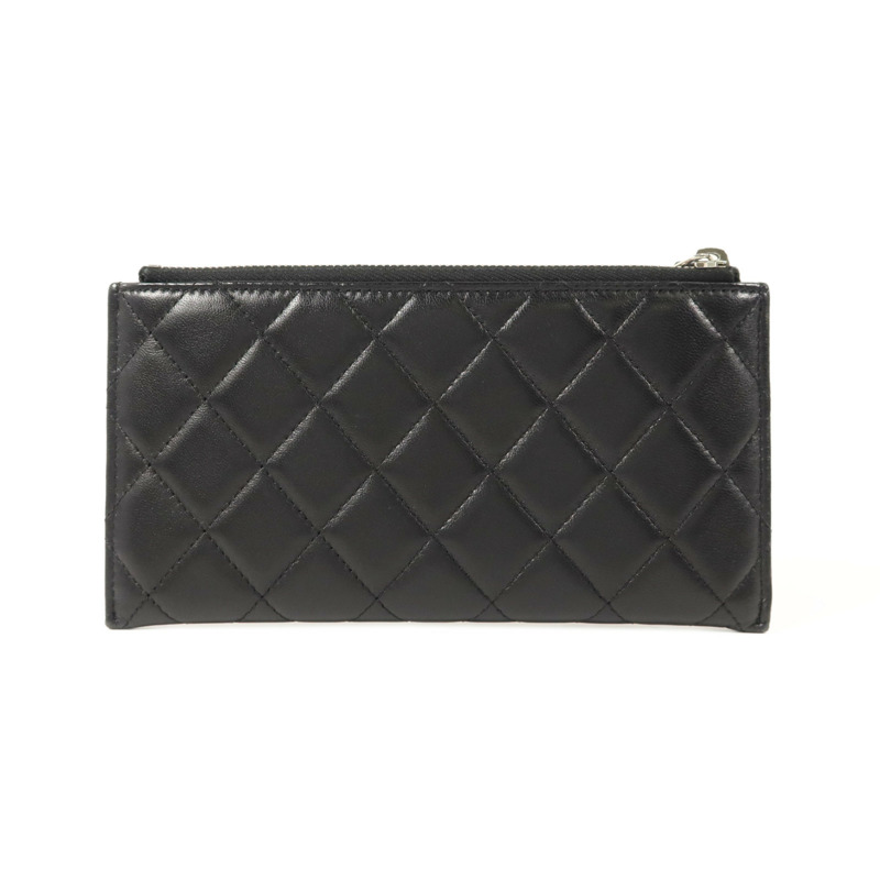 CHANEL 羊皮皮革Zipper Long Wallet長錢包-1