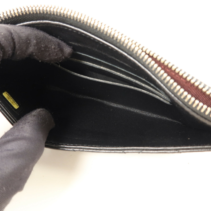 CHANEL 羊皮皮革Zipper Long Wallet長錢包-5