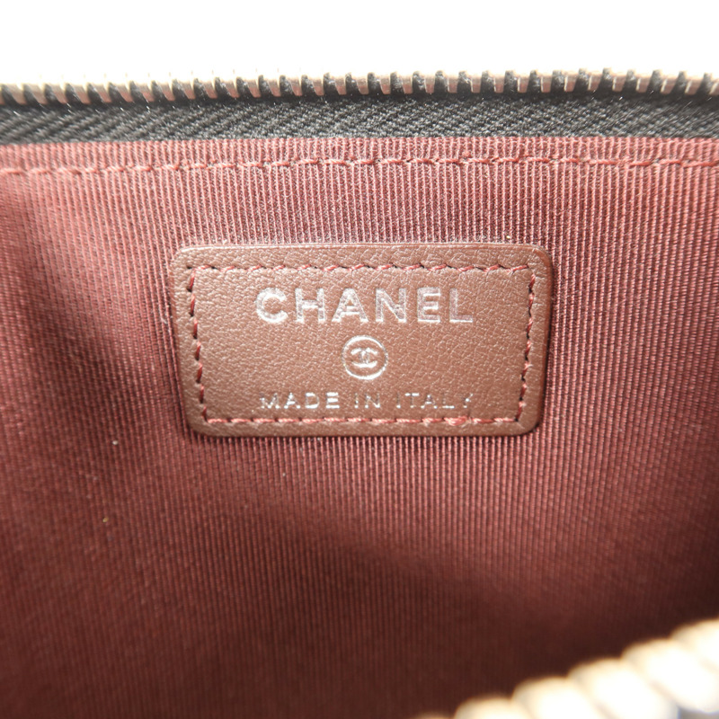 CHANEL 羊皮皮革Zipper Long Wallet長錢包-6
