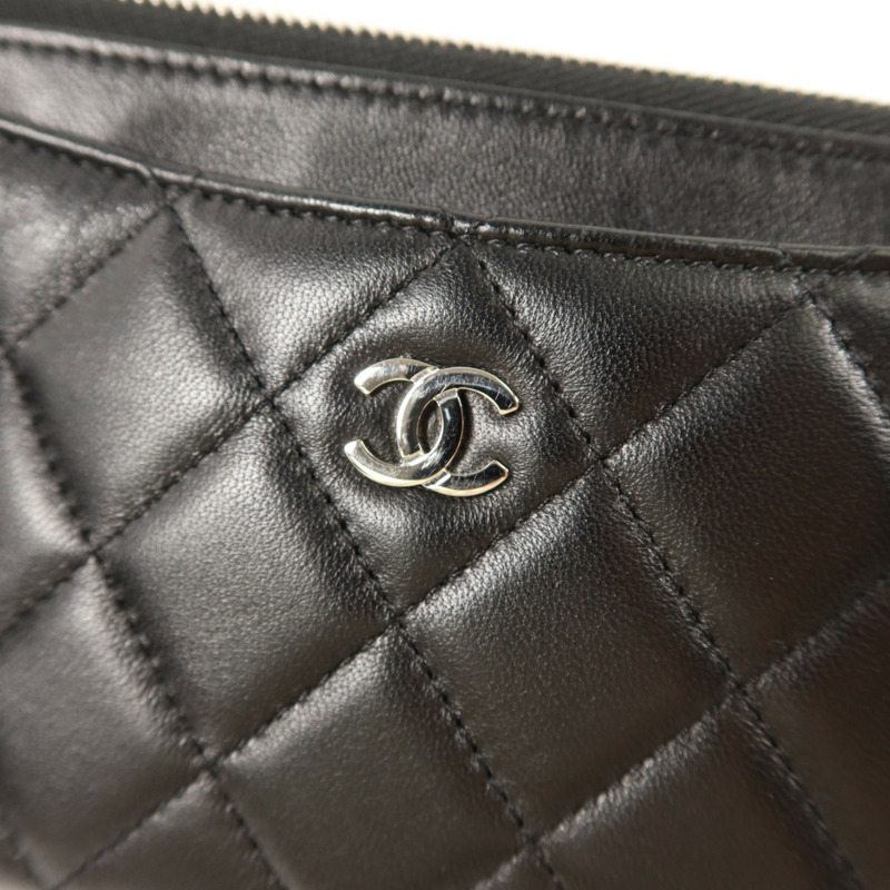 CHANEL 羊皮皮革Zipper Long Wallet長錢包-8