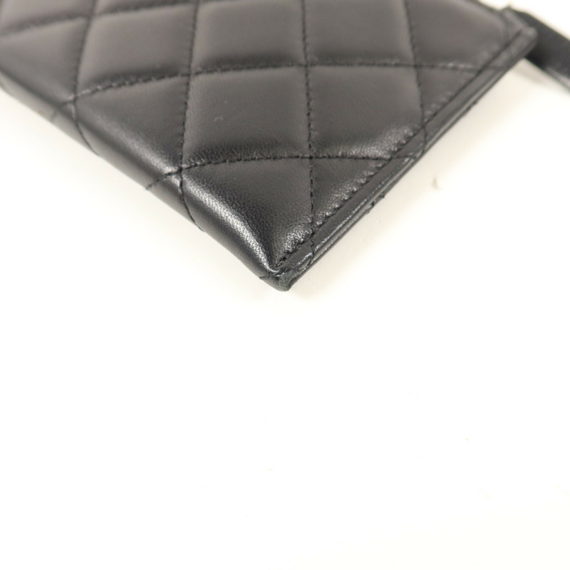 CHANEL 羊皮皮革Zipper Long Wallet長錢包-10