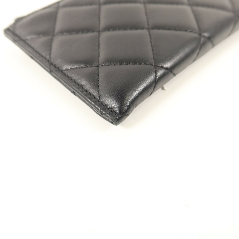 CHANEL 羊皮皮革Zipper Long Wallet長錢包-11