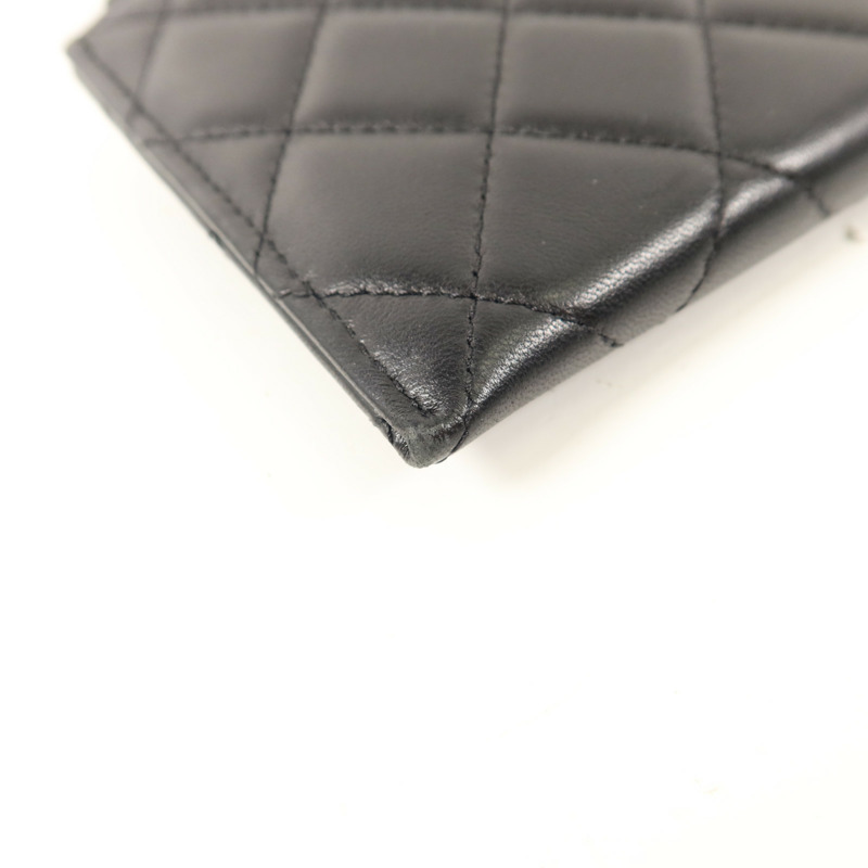 CHANEL 羊皮皮革Zipper Long Wallet長錢包-13