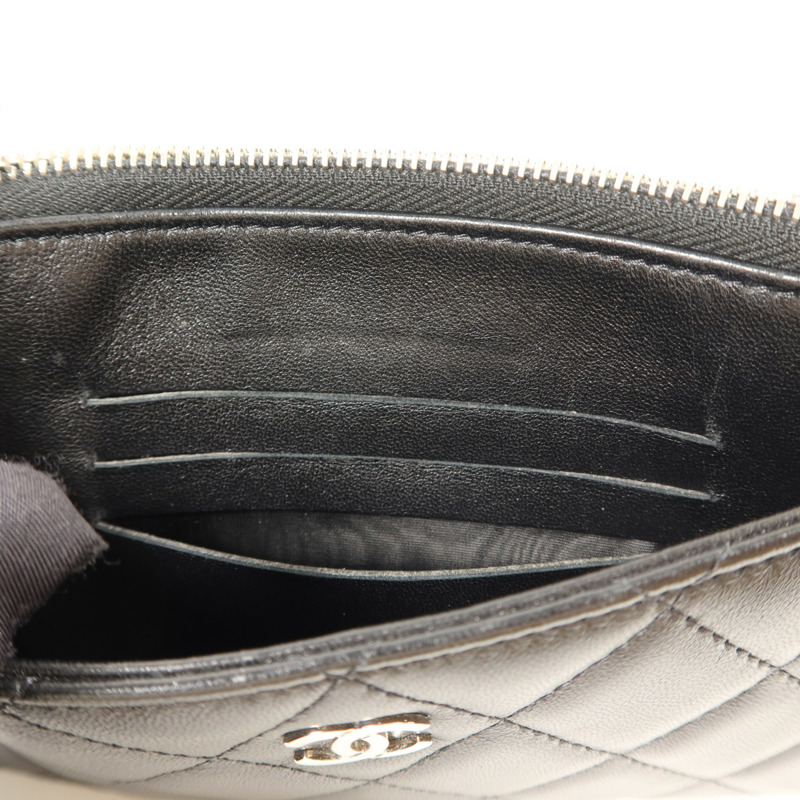 CHANEL 羊皮皮革Zipper Long Wallet長錢包-15