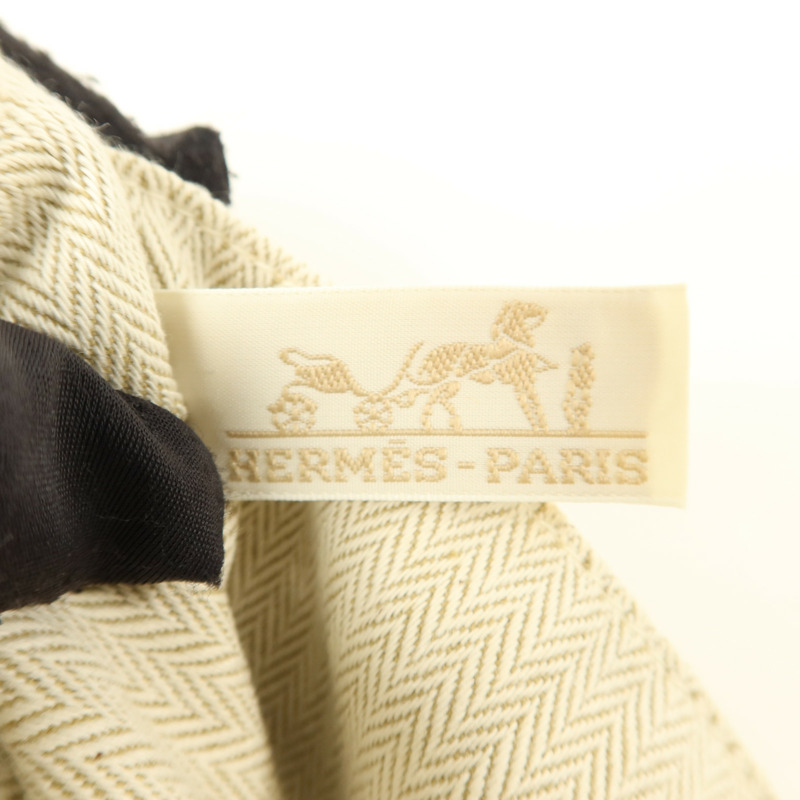 HERMES 帆布/Barenia皮革Fourbi 20 Pouch手拿包Naturel/Fauve-5