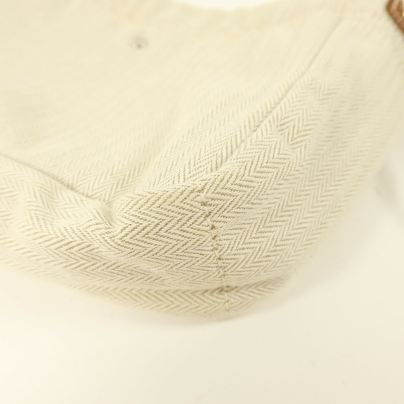 HERMES 帆布/Barenia皮革Fourbi 20 Pouch手拿包Naturel/Fauve-11