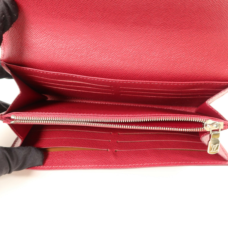 LOUIS VUITTON Epi Portefeuille Sarah Long wallet長錢包-4