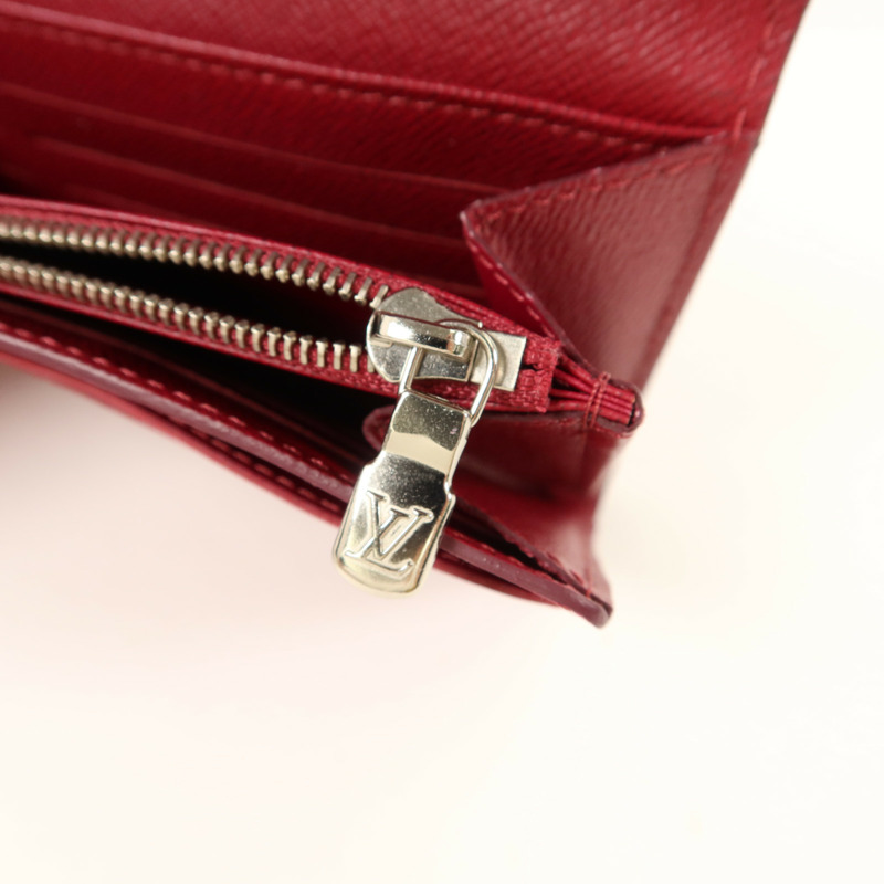LOUIS VUITTON Epi Portefeuille Sarah Long wallet長錢包-10
