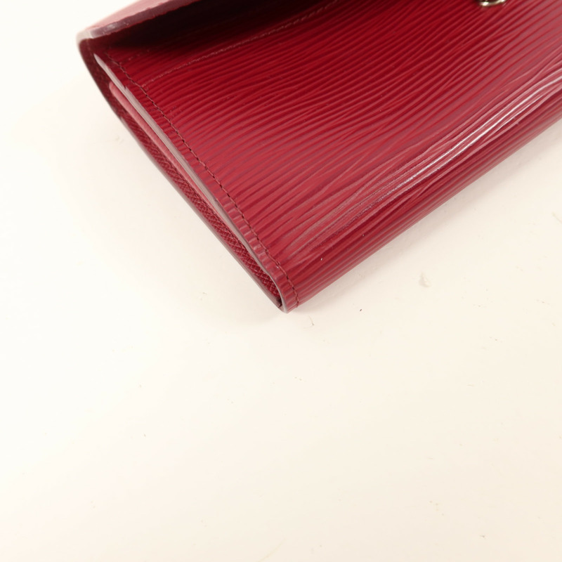 LOUIS VUITTON Epi Portefeuille Sarah Long wallet長錢包-12
