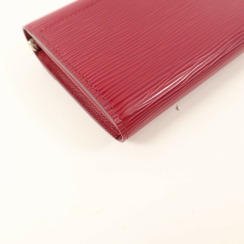 LOUIS VUITTON Epi Portefeuille Sarah Long wallet長錢包-14