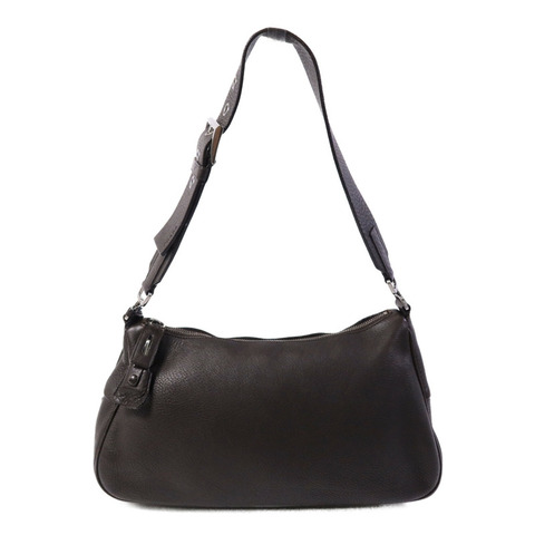 PRADA 牛皮皮革Shoulder Bag銀扣肩背袋