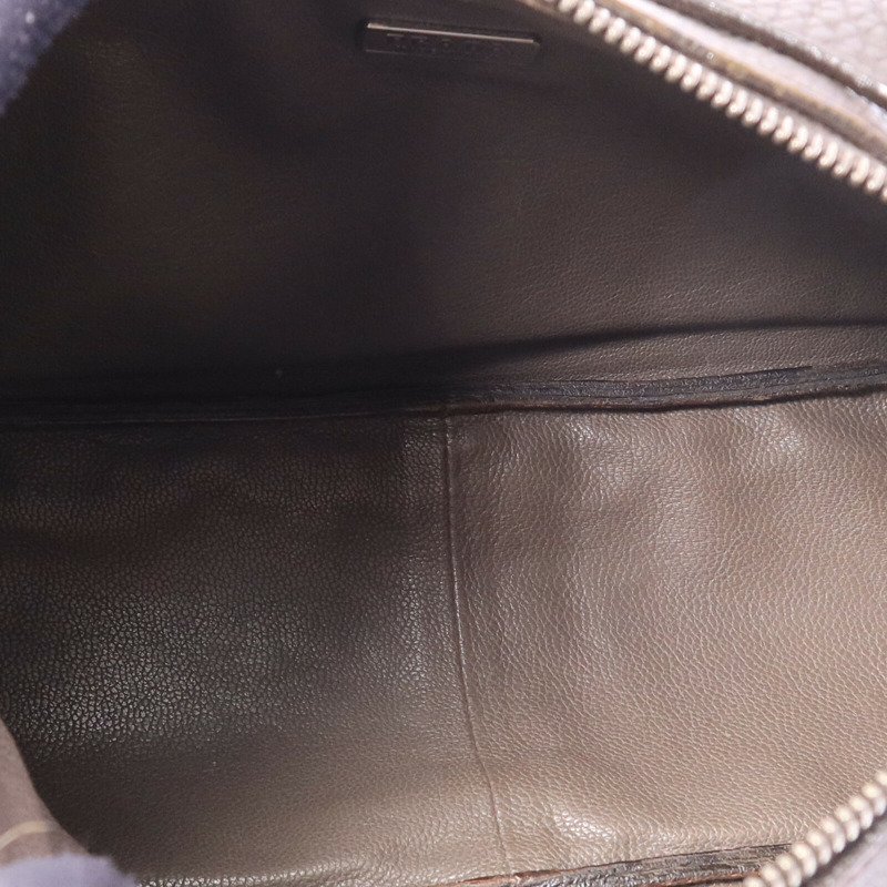 PRADA 牛皮皮革Shoulder Bag銀扣肩背袋-4