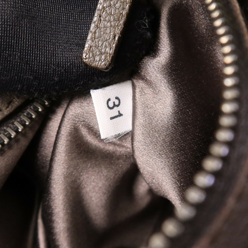 PRADA 牛皮皮革Shoulder Bag銀扣肩背袋-6