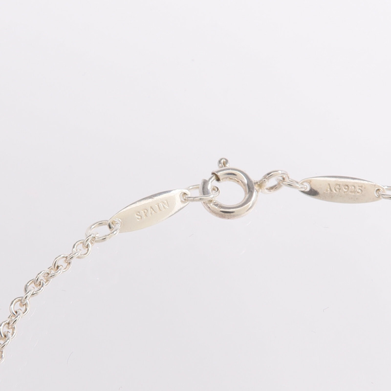 TIFFANY＆CO 925純銀Elsa Peretti Bean Design Bracelet手鏈-4