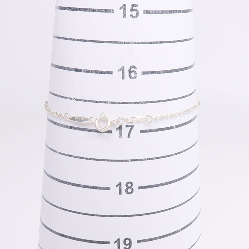 TIFFANY＆CO 925純銀Elsa Peretti Bean Design Bracelet手鏈-10