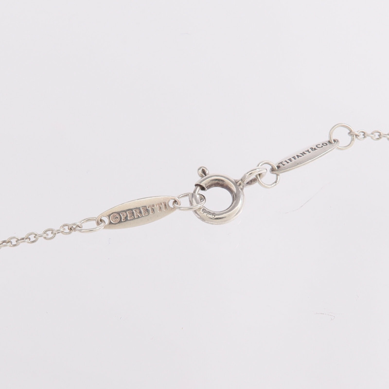 TIFFANY＆CO 925純銀Elsa Peretti Bean Pendant項鍊-4