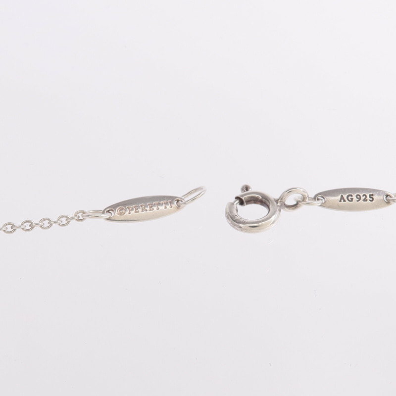 TIFFANY＆CO 925純銀Elsa Peretti Bean Pendant項鍊-5