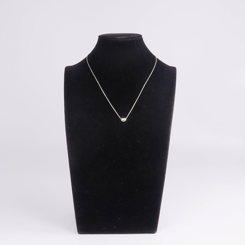 TIFFANY＆CO 925純銀Elsa Peretti Bean Pendant項鍊-9