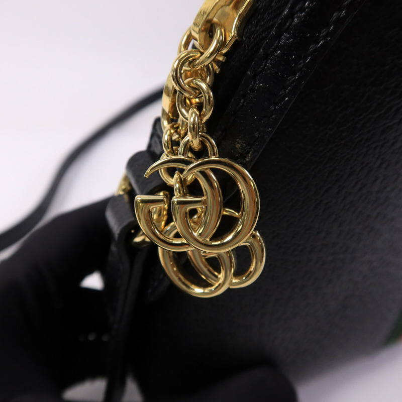 GUCCI 牛皮皮革Ophidia Shoulder Bag金扣肩背袋-7