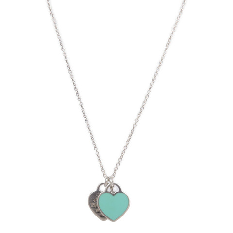 TIFFANY＆CO 925純銀Return To Tiffany Heart Pendant項鍊