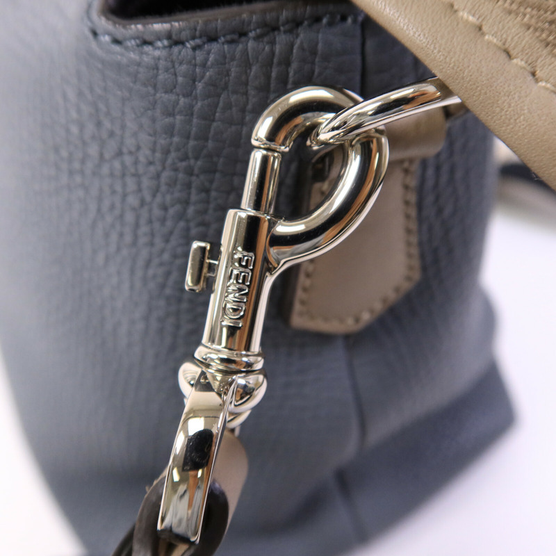 FENDI 牛皮皮革By The Way銀扣手挽肩背兩用袋-6