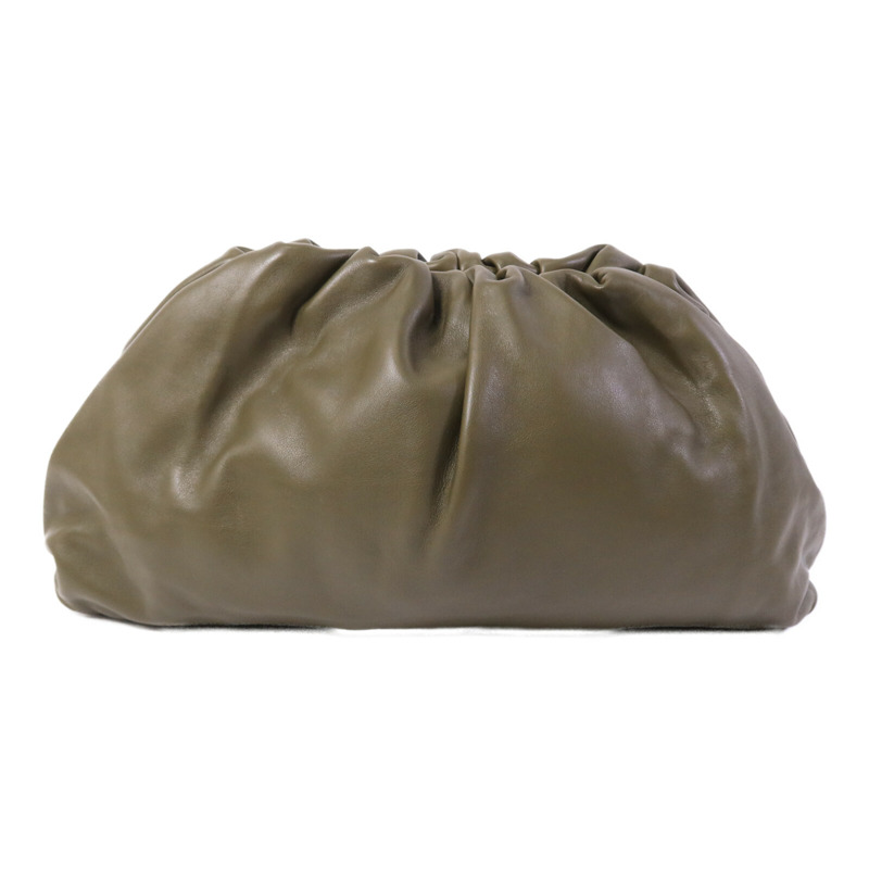BOTTEGA VENETA 牛皮皮革Pouch Clutch金扣手拿包-1