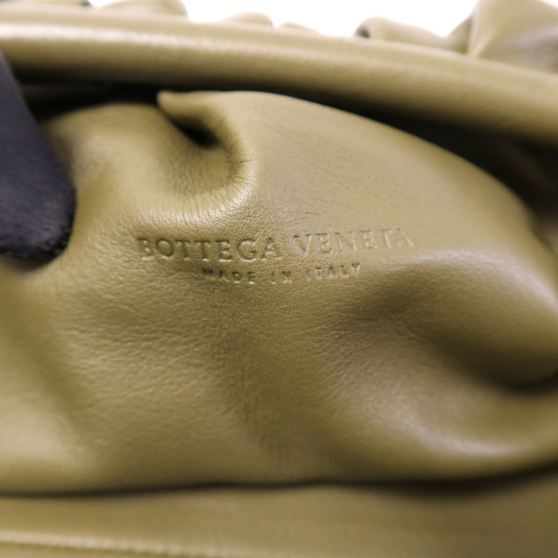 BOTTEGA VENETA 牛皮皮革Pouch Clutch金扣手拿包-5