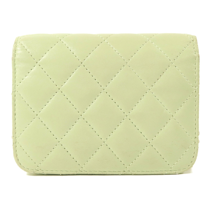 CHANEL 羊皮皮革Pearl Crush Mini Flap Bag鏈帶肩背袋-1