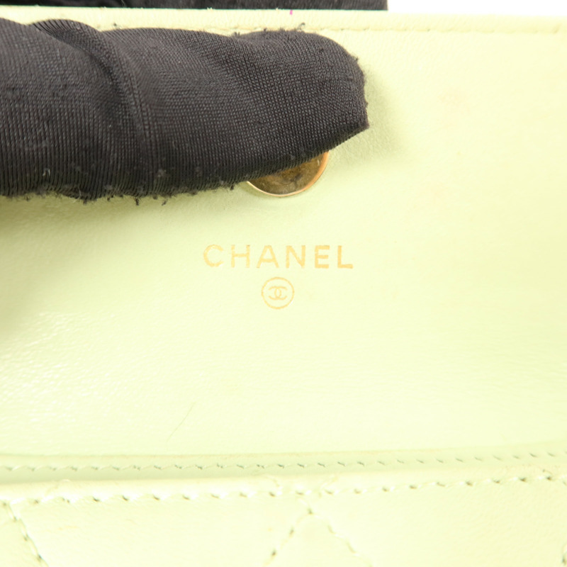 CHANEL 羊皮皮革Pearl Crush Mini Flap Bag鏈帶肩背袋-5