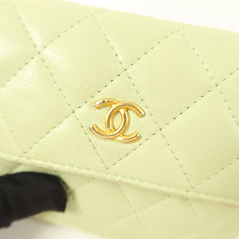 CHANEL 羊皮皮革Pearl Crush Mini Flap Bag鏈帶肩背袋-9