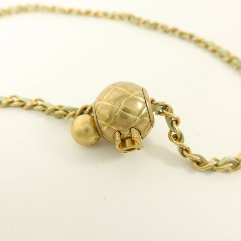 CHANEL 羊皮皮革Pearl Crush Mini Flap Bag鏈帶肩背袋-10