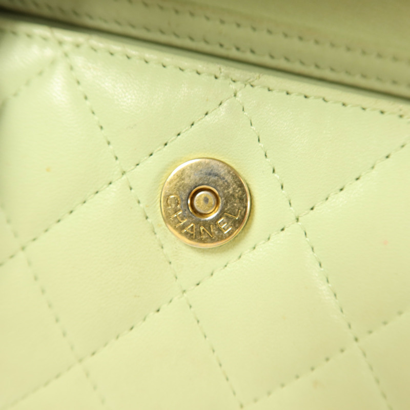 CHANEL 羊皮皮革Pearl Crush Mini Flap Bag鏈帶肩背袋-12