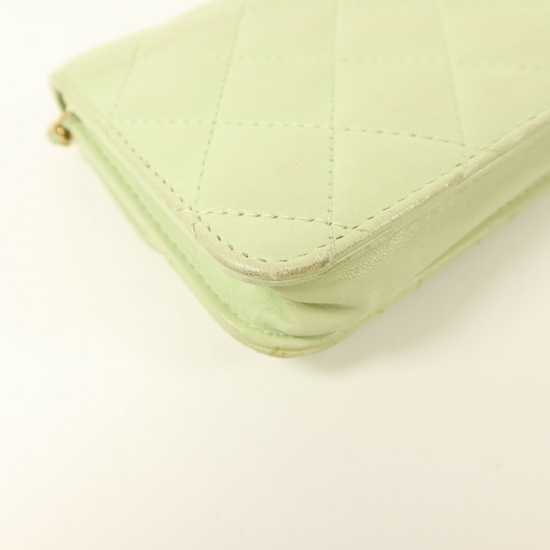 CHANEL 羊皮皮革Pearl Crush Mini Flap Bag鏈帶肩背袋-16