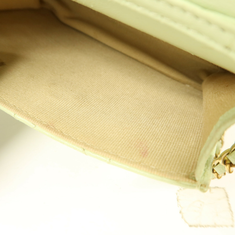 CHANEL 羊皮皮革Pearl Crush Mini Flap Bag鏈帶肩背袋-21