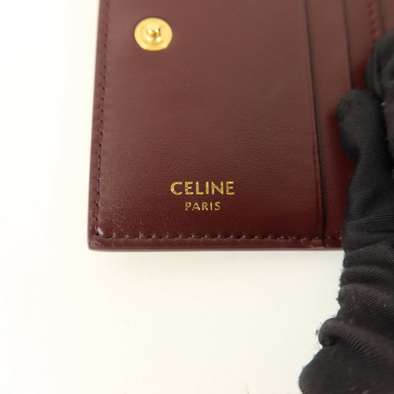 CELINE 牛皮皮革Triomphe Card Holder卡片套-5