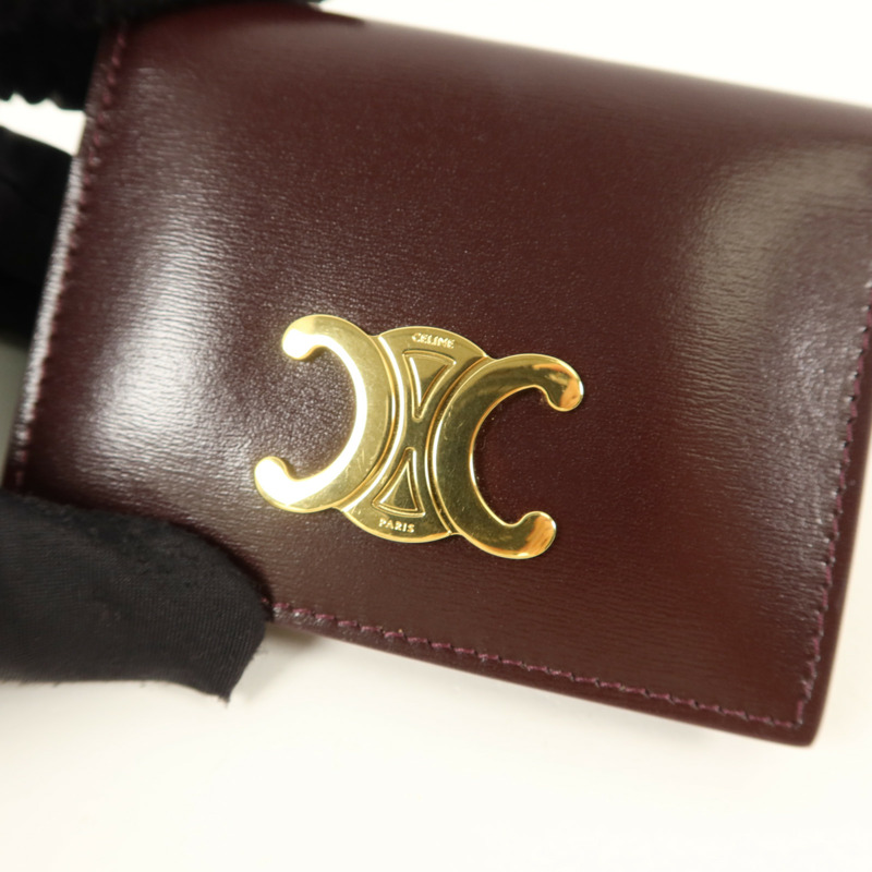 CELINE 牛皮皮革Triomphe Card Holder卡片套-8