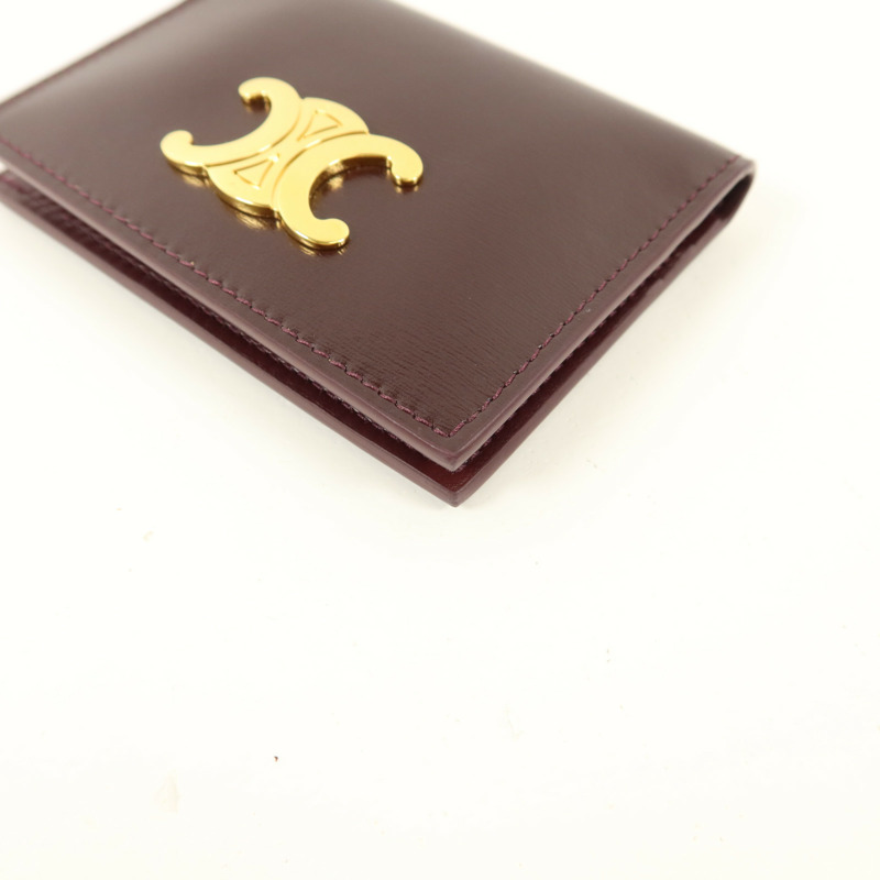 CELINE 牛皮皮革Triomphe Card Holder卡片套-12